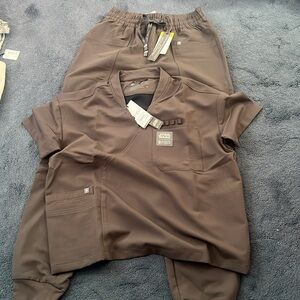 FULL set Figs Star Wars Fennec Shand Scrub Pants Nevarro AHSOKA Wrap scrub top